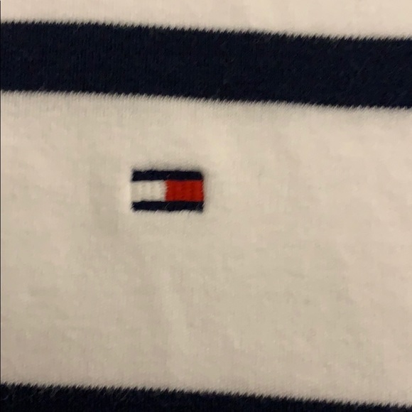 Tommy Hilfiger polo tee shirt stripe  like nwot - Picture 3 of 5